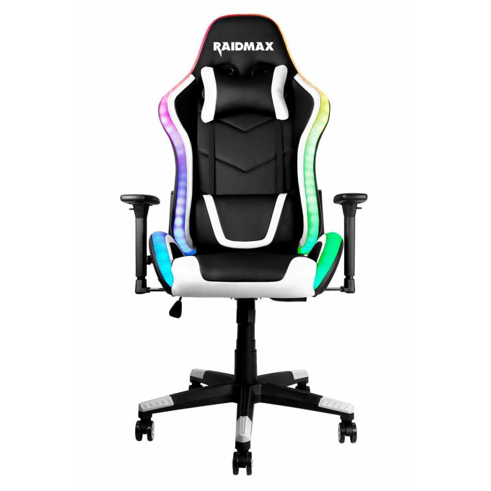Silla Gamer Raidmax DK-925 Blanca Con Luces RGB