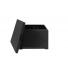 Juego de sillones toomax Artemide 2 sillones + mesa ratona/baulera negro 26234/5