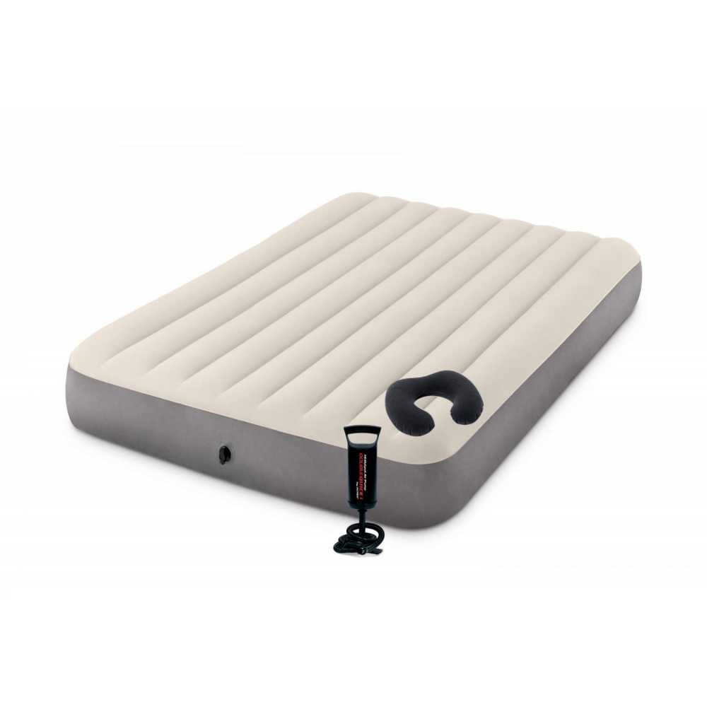 Colchón Inflable Dura-Beam New Fiber-Tech Grande 152 x 25 x 203 cm + Inflador +