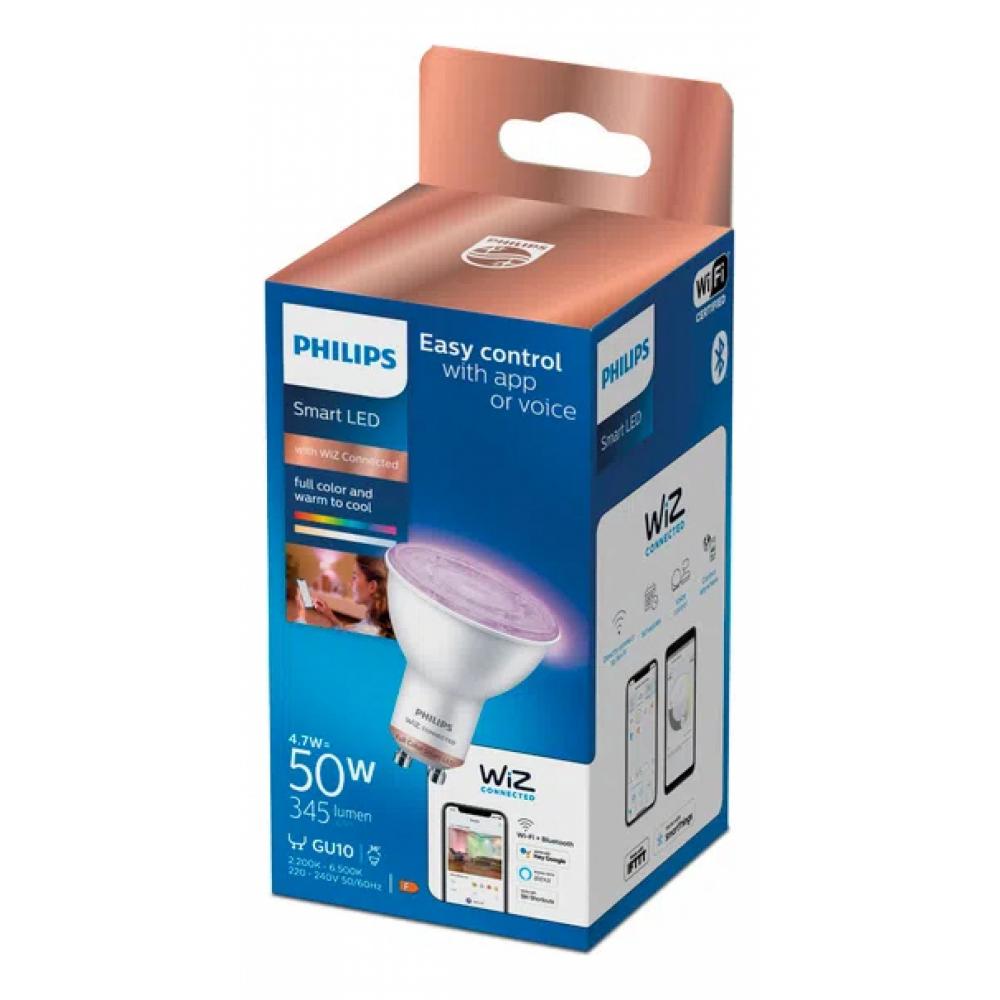 Lampara Inteligente Philips WFB RGB 50W GU10 1PF/6