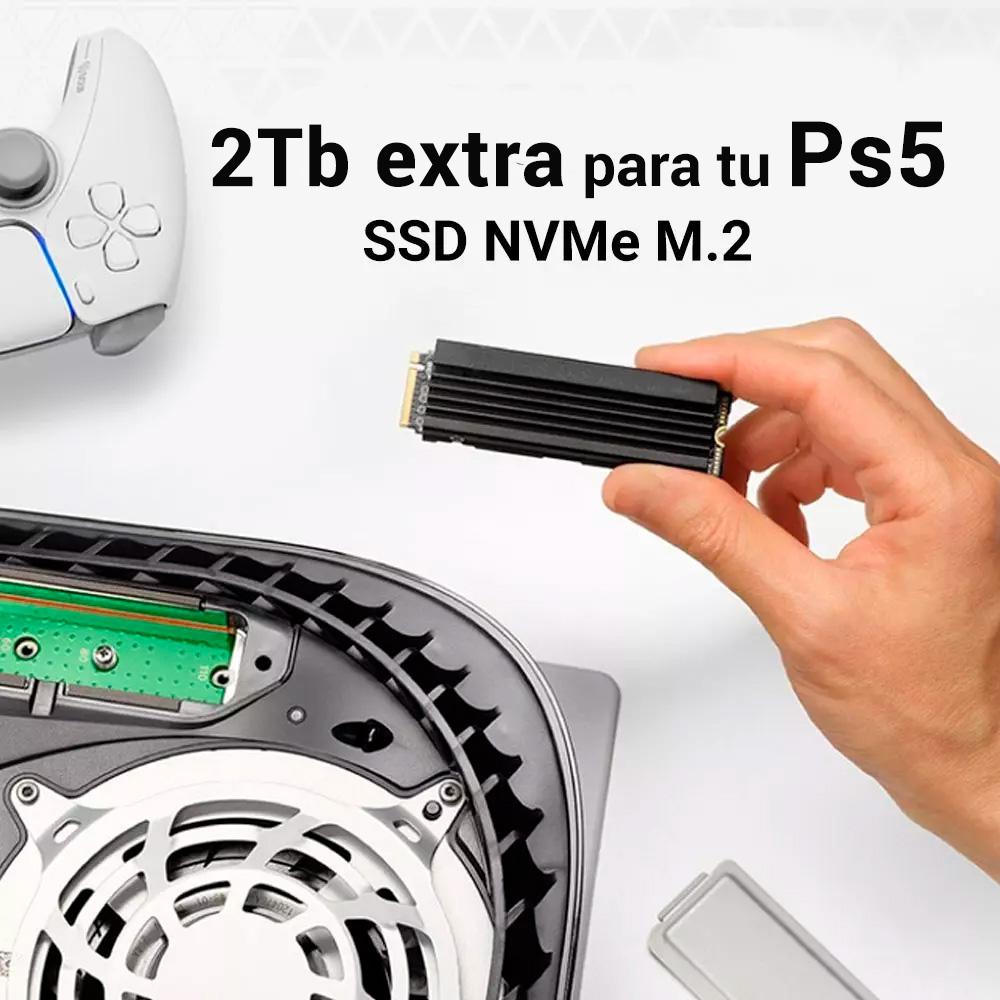 Disco de 2TB para Ampliacion de Almacenamiento Interno PS5