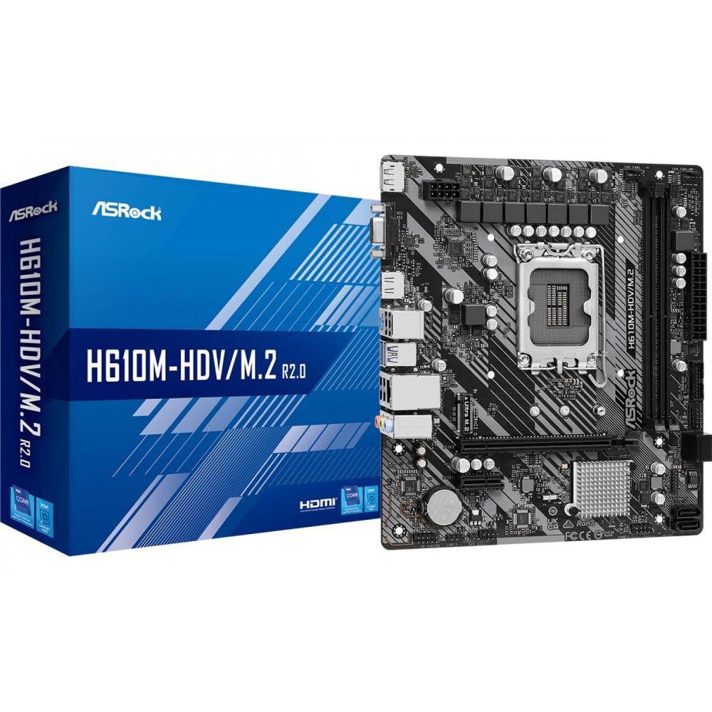 Mother Asrock (LGA1700) H610M-HDV/M.2 R2.0 DDR4