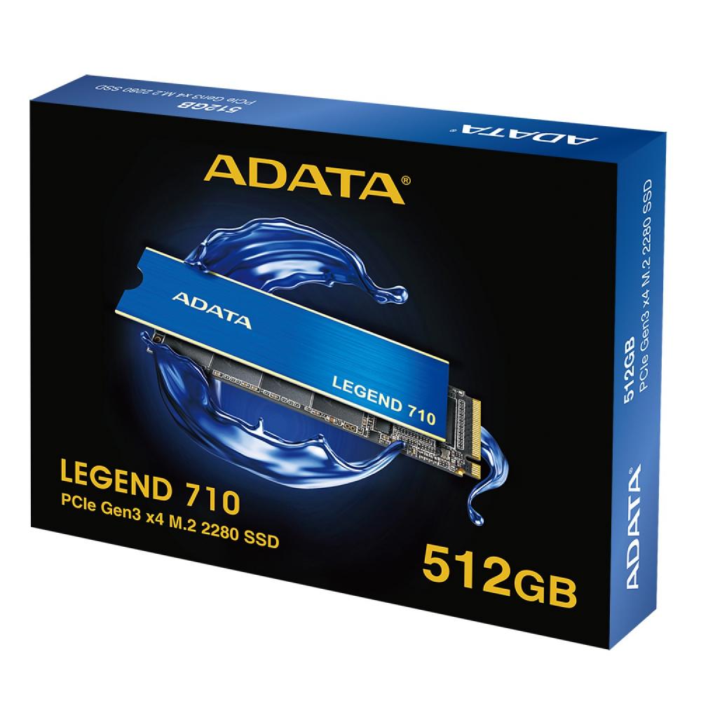 DISCO SSD ADATA LEGEND 710 512GB M2 Gen3 x4 2.400/1.800MB/s