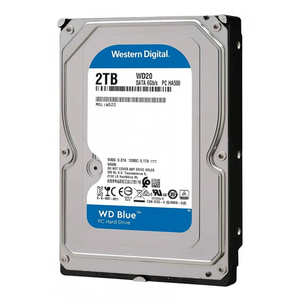 Disco hdd 2tb wd blue sata 256mb 7200rpm wd20ezbx
