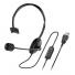AURICULAR + MIC HEADSET GENIUS HS-100U BLACK USB