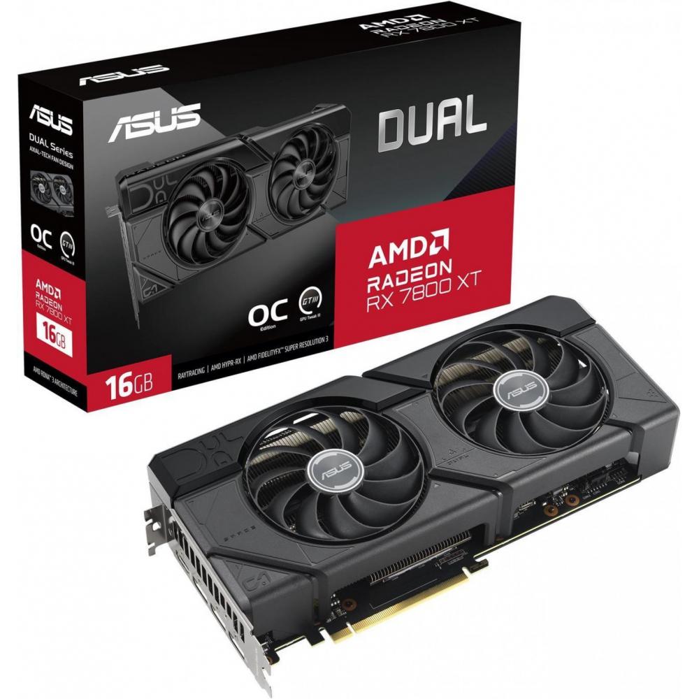 Placa de video ASUS Dual Radeon RX 7800 XT OC Edition 16GB GDDR6