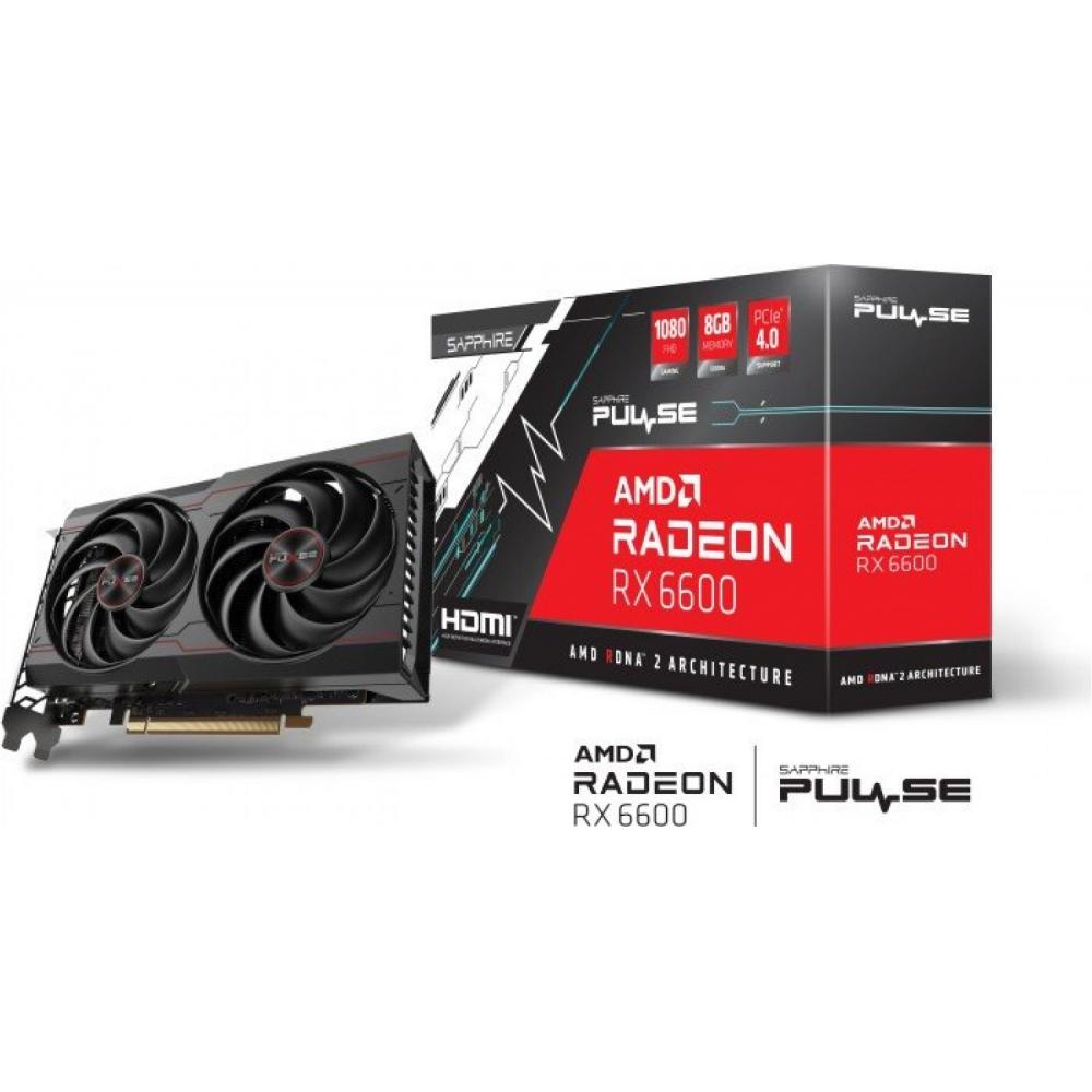 Placa de video sapphire pulse rx 6600 gaming 8gd hdmi triple dp lite
