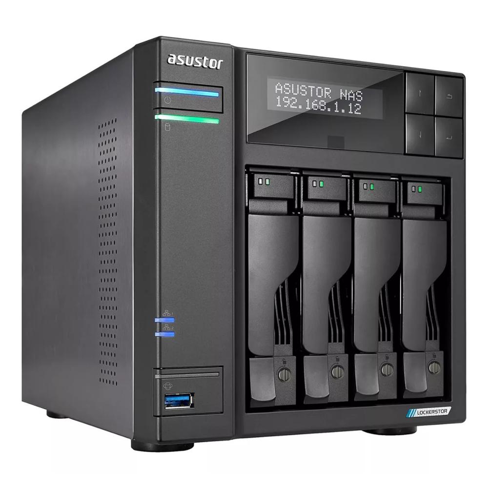 Almacenamiento asustor lockerstor 4 gen2 as6704t - servidor nas