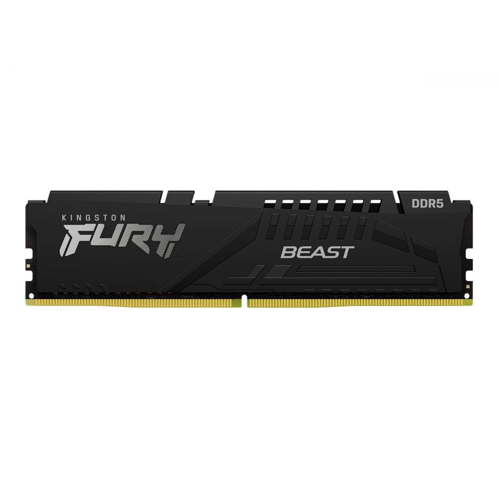 Memoria ram kingston 8gb 5200mhz ddr5 fury beast black