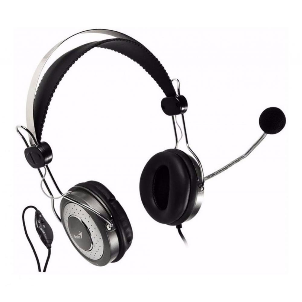 AURICULAR + MIC HEADSET GENIUS HS-04SU DUAL PLUG