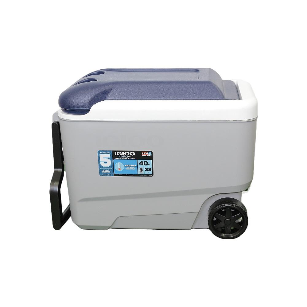 Conservadora igloo maxcold 40 qt ( 38 lts ) 34814 gris c/ruedas