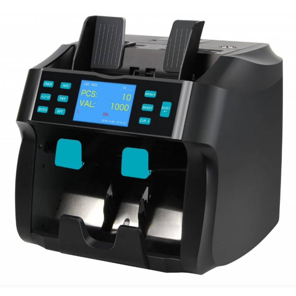 Oxxen cl-t3030um contadora y clasificadora de billetes dos bandejas 2 sensores