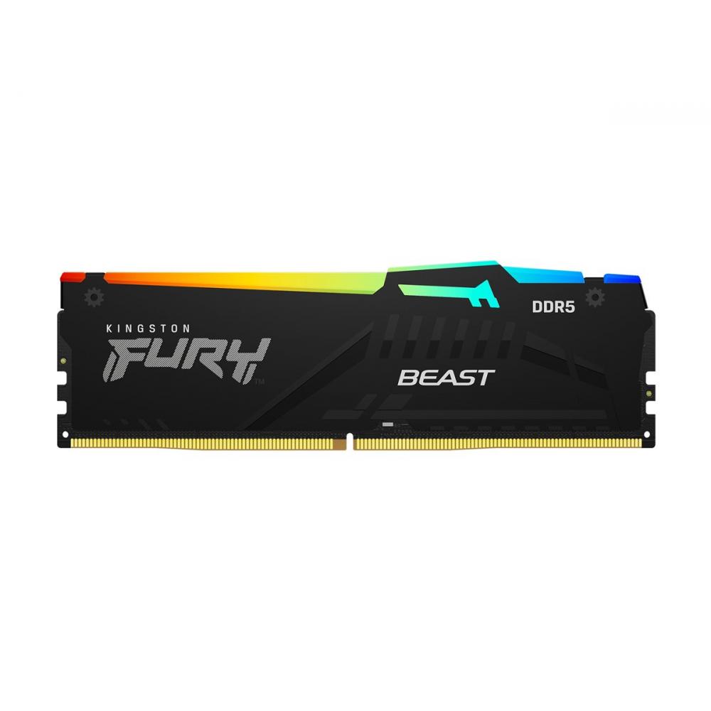 Memoria RAM Kingston 16GB DDR5 5600Mhz Fury Beast RGB CL40