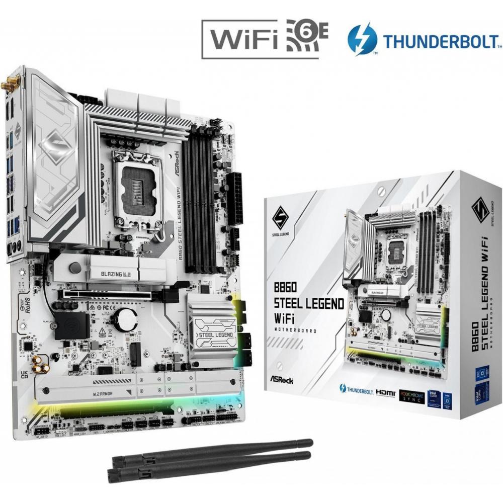 Mother Asrock B860 Steel Legend Wifi Socket 1851 Ddr5 Atx