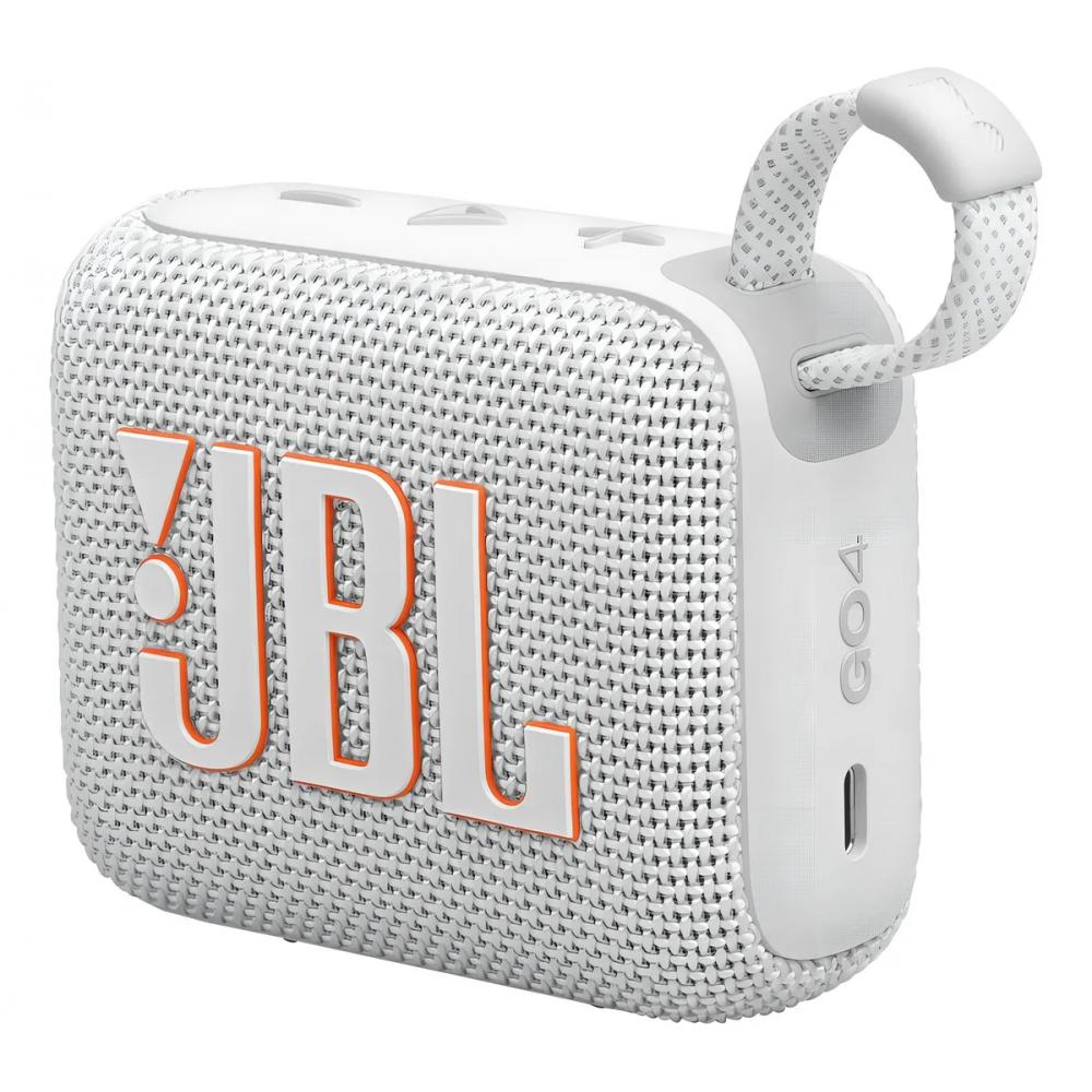 Parlante JBL bluetooth GO4 Blanco waterproof ip67