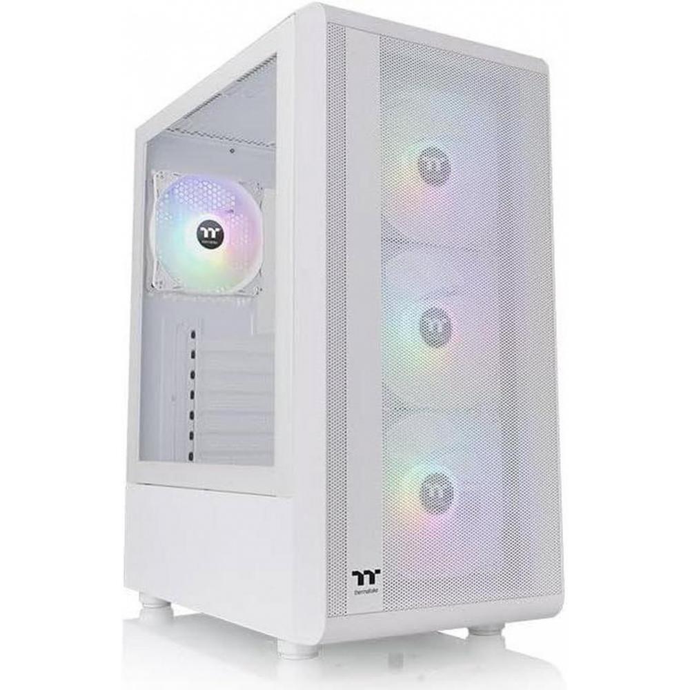 Gabinete thermaltake S200 plus TG ARGB snow white tempered glass