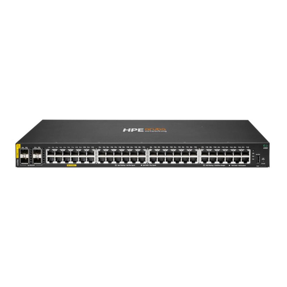 Switch Hpe Aruba 6100 48p Gigalan + 4sfp Poe 370w JL675A