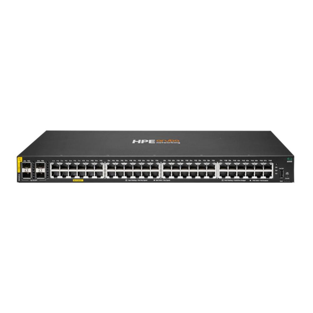 Switch Hp R8n85a Aruba 6000 48g Poe Cl4 370 Watts 4sfp /v
