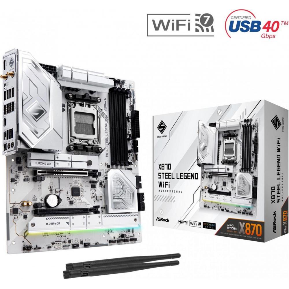 Mother Asrock X870 Steel Legend Wifi 7 Socket AM5 DDR5