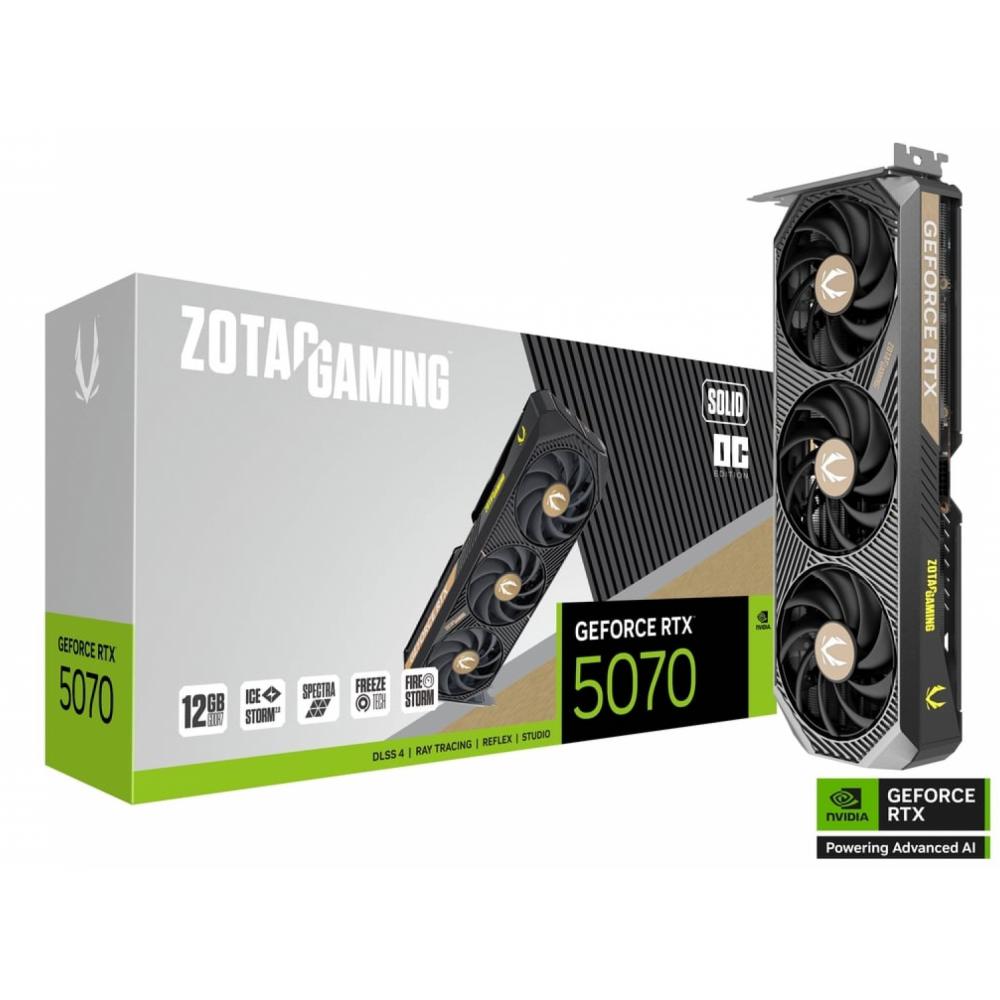 PLACA DE VIDEO ZOTAC RTX 5070 12GB SOLID OC GDDR7