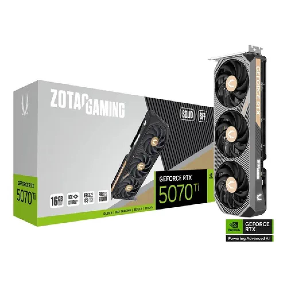 PLACA DE VIDEO ZOTAC RTX 5070TI 16GB SOLID OC GDDR7