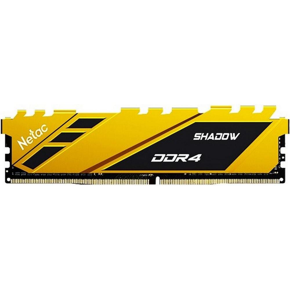 MEMORIA NETAC SHADOW DDR4 3200 8GB C16 GOLD YELLOW