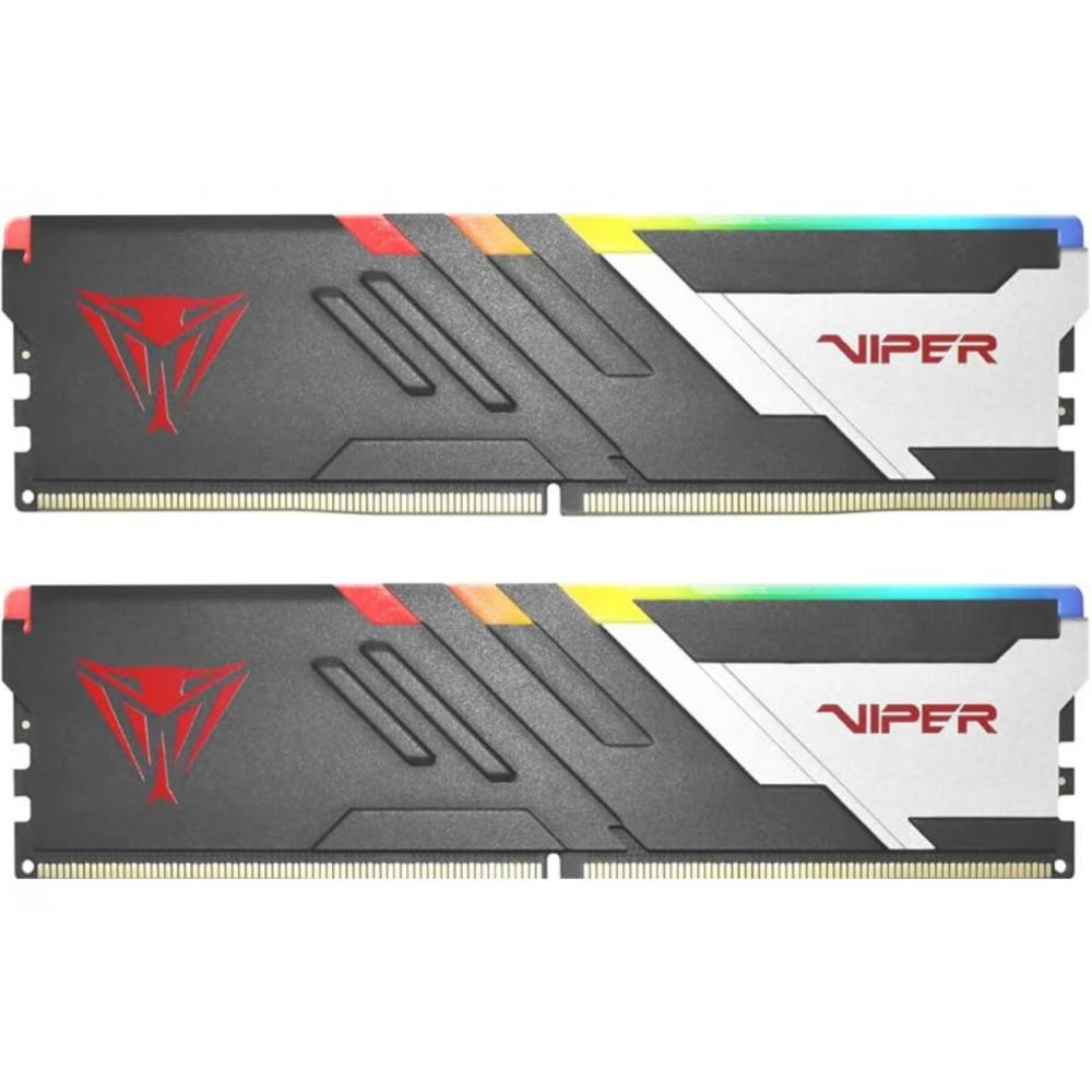 Memoria patriot viper venom ddr5 32gb rgb 6000mt/s cl30 blk/sir hs dual kit