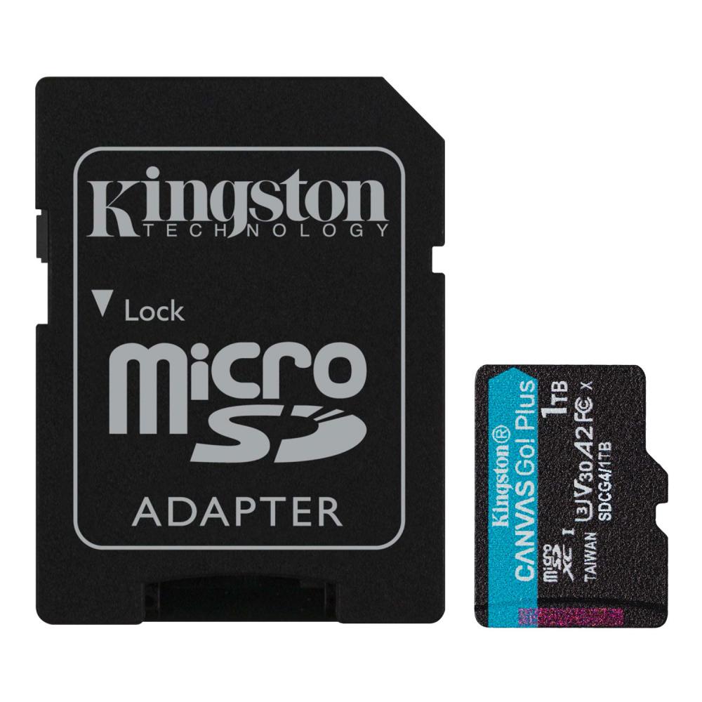 Tarjeta de memoria micro sd 1TB kingston canvas go! plus