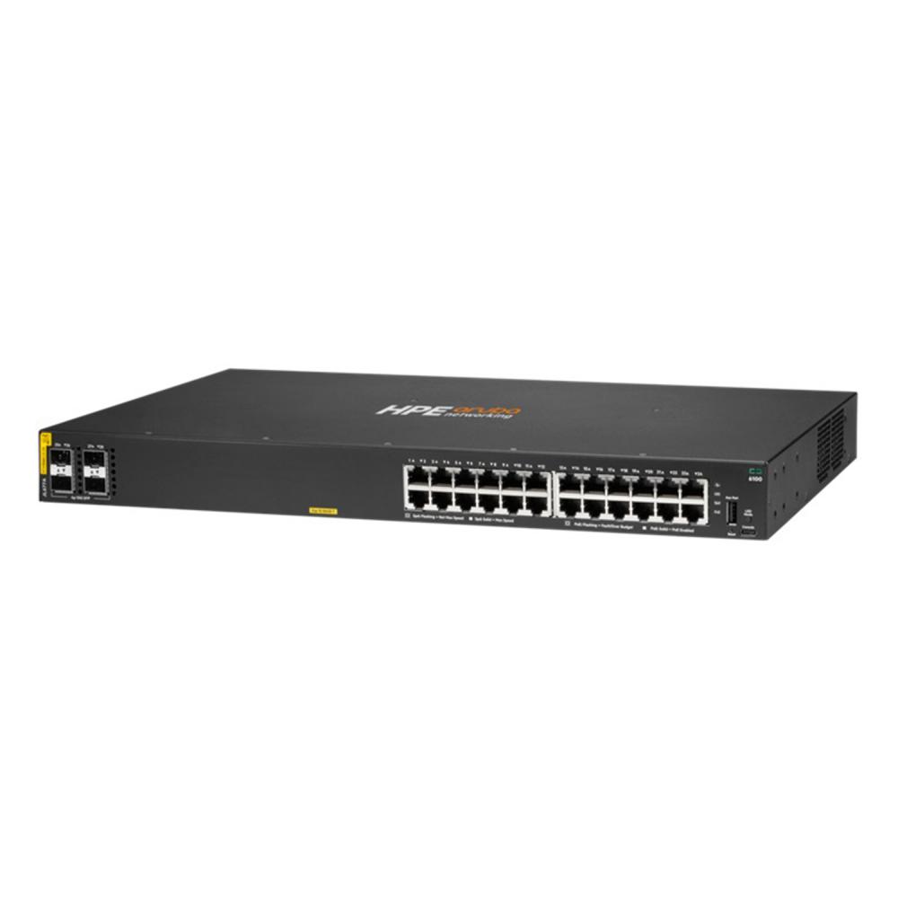 Switch hpe 6100 24g 4sfp+ poe