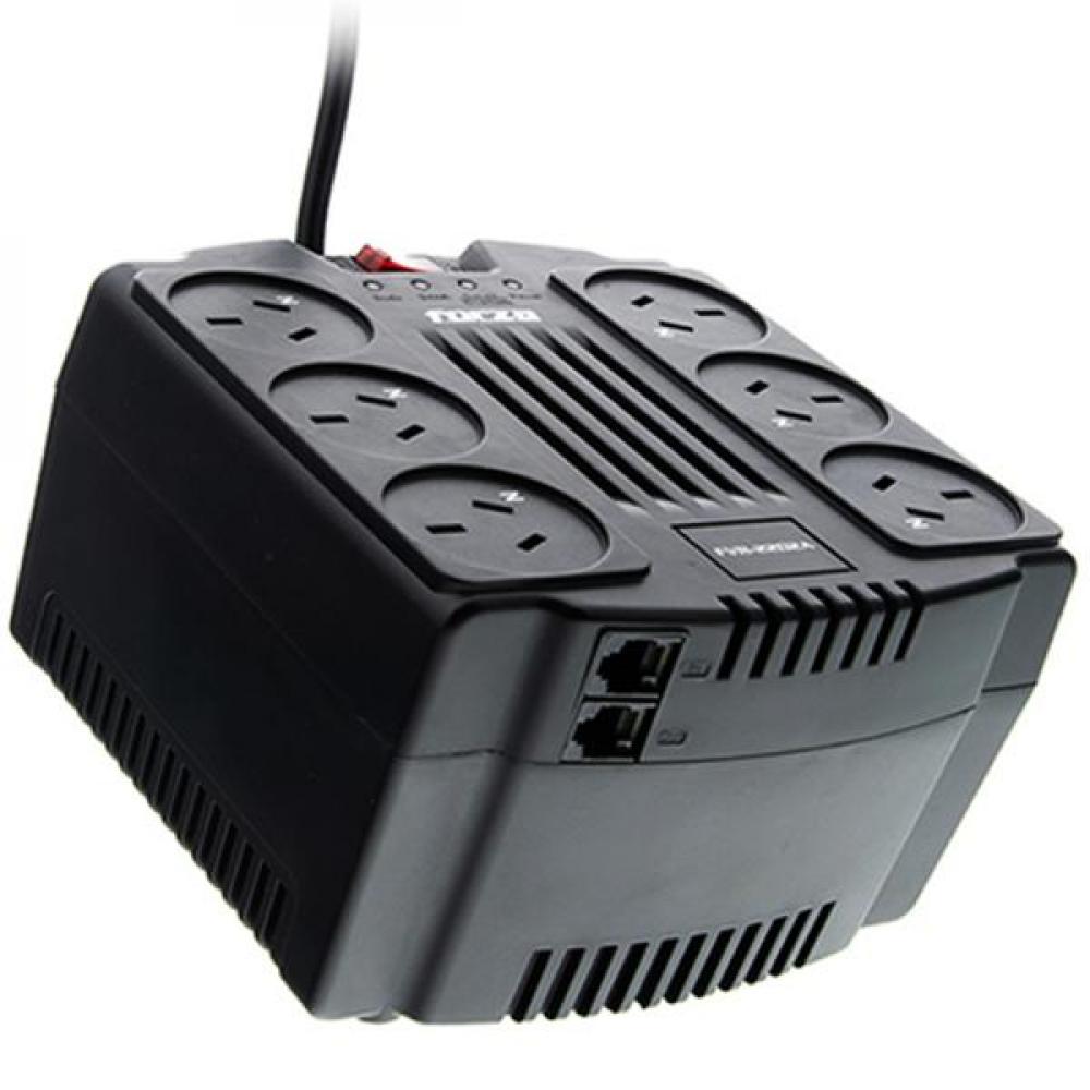 Estabilizador Forza 2200va/1100w 6 iram RJ45-220v