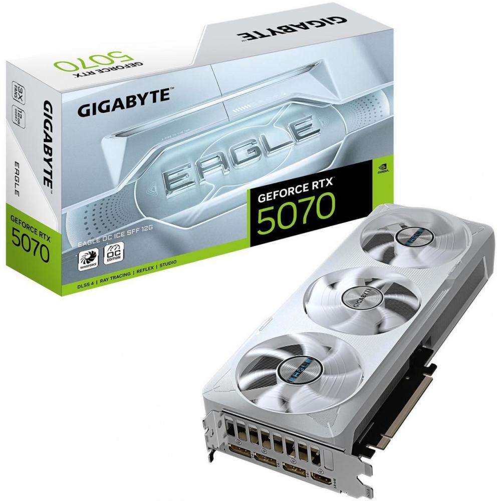Placa de video gigabyte rtx 5070 eagle oc ice 12gb (white)