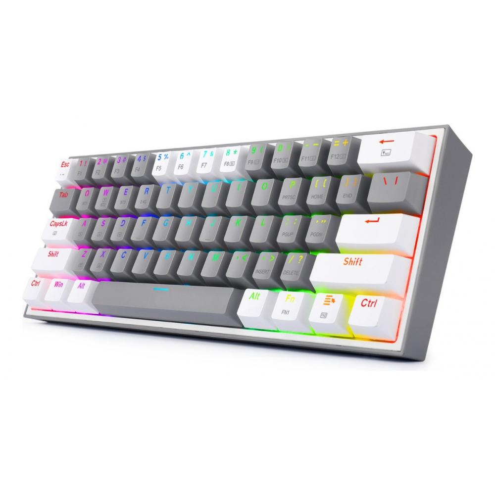Teclado gamer redragon Fizz Pro inalambrico SP K616 rgb grey