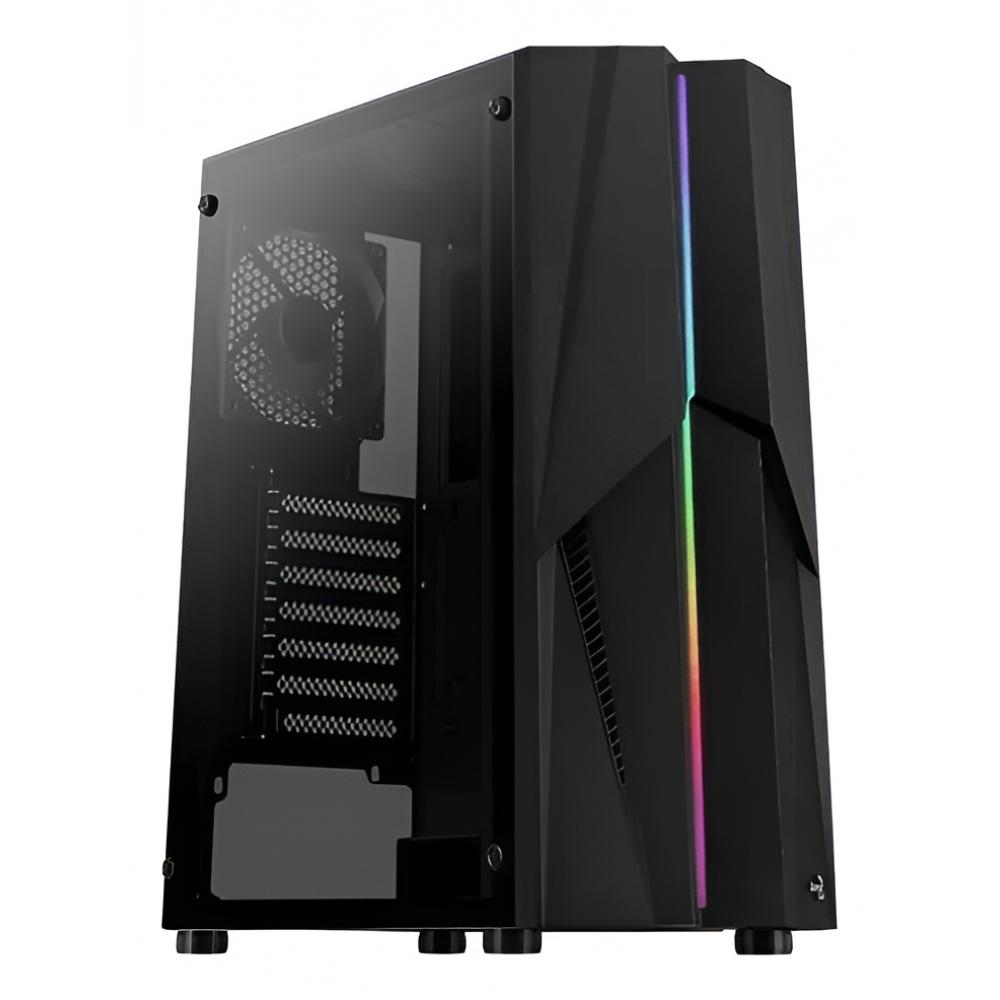Gabinete aerocool mecha mid tower black c/ 1 cooler 120 mm RGB