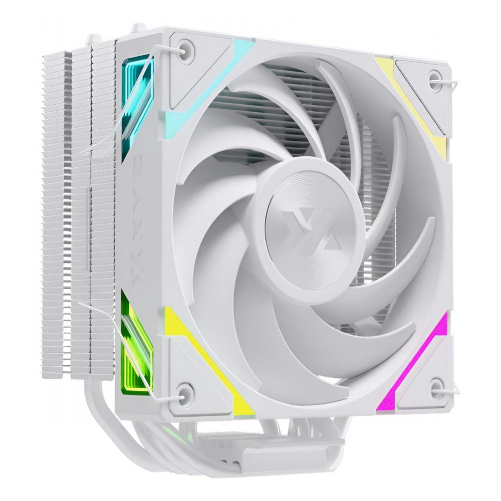 Cooler CPU XYZ thermax 6 white argb vortex argb fan pwm cont