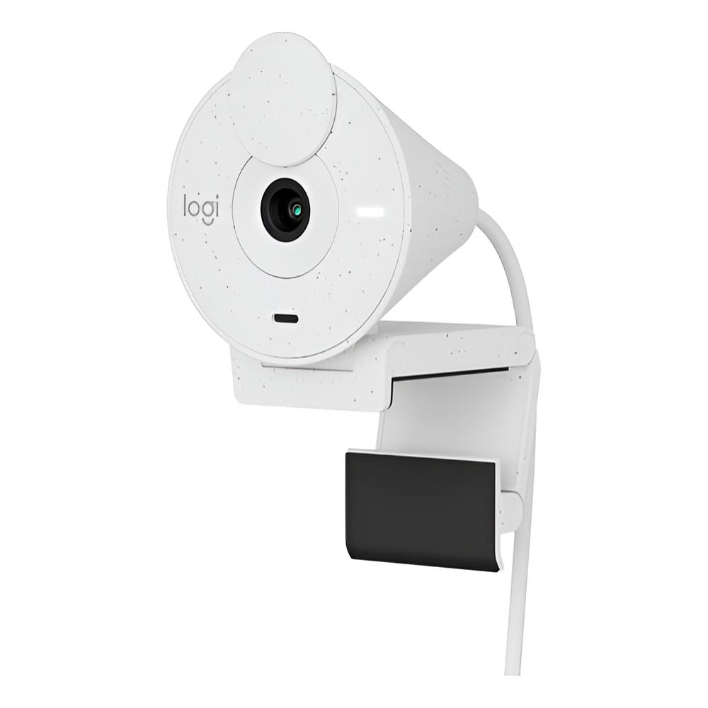Webcam brio 300 logitech Blanca full hd con microfono