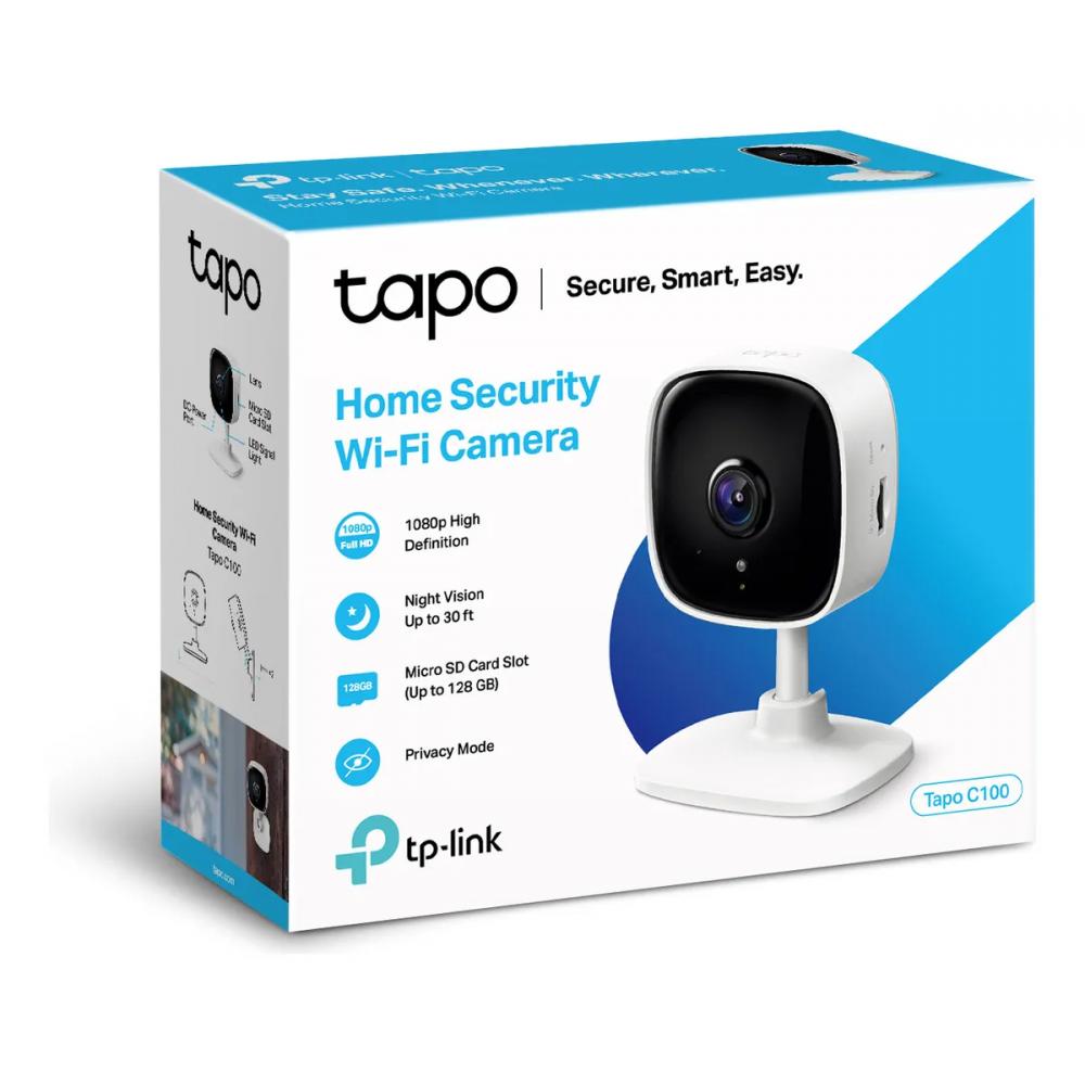 Camara Ip Wi Fi Tp Link Tapo C100 Hd 1080p Wifi Microsd 128g