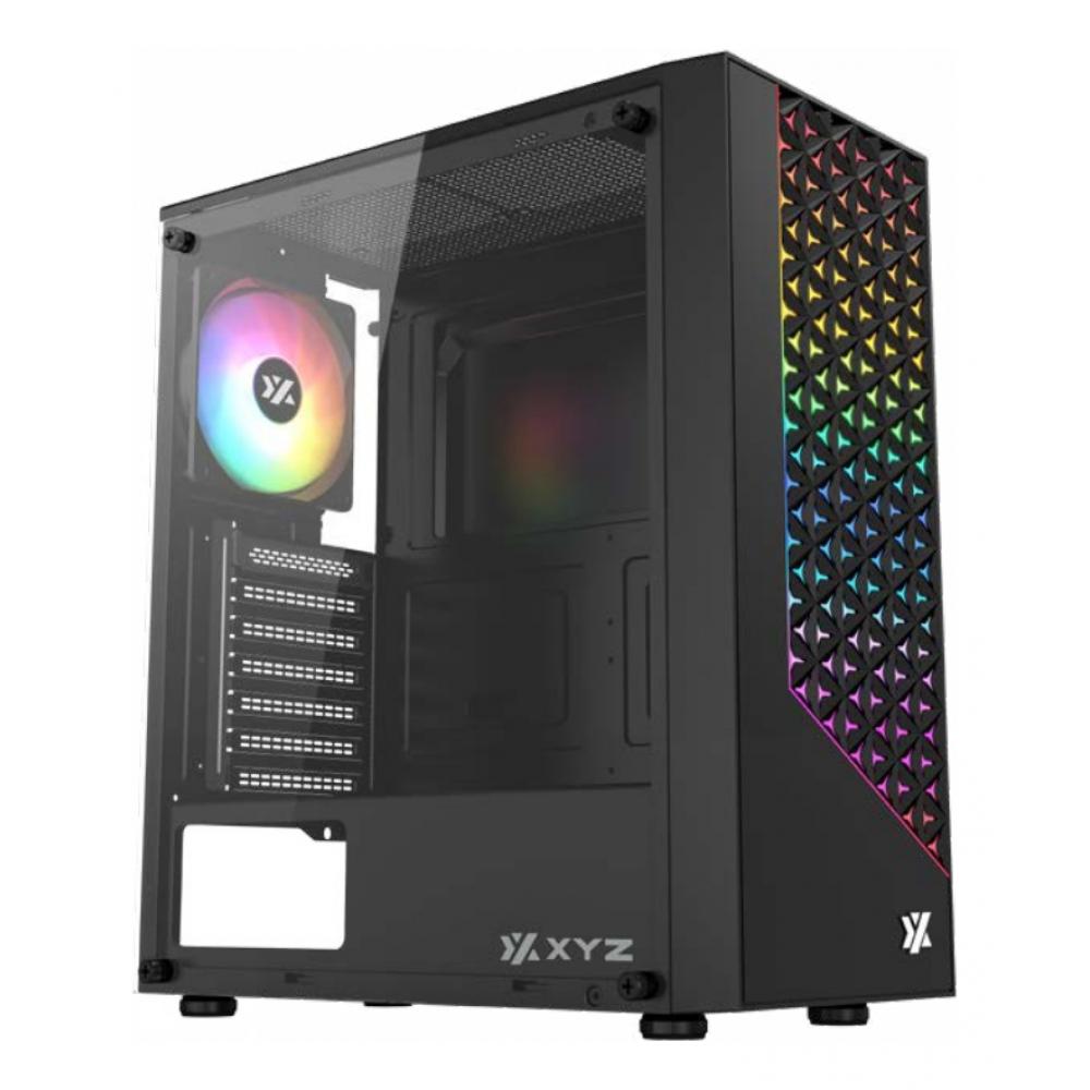 Gabinete XYZ portal 200  c/ 1 cooler airpulse a-rgb ATX black fan