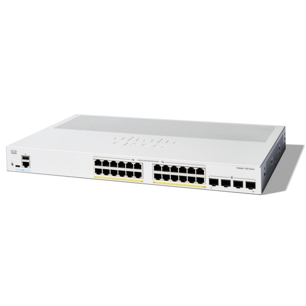 Switch Cisco PoE+ C1300-24P-4G 24 Puertos Gigabit + 4 SFP