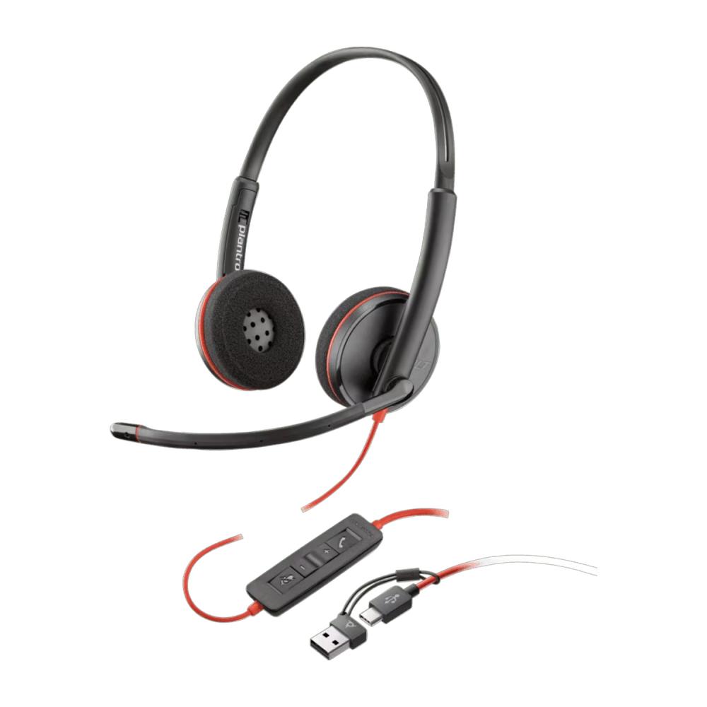 Auriculares Headset Poly Blackwire 3220 8X228A6