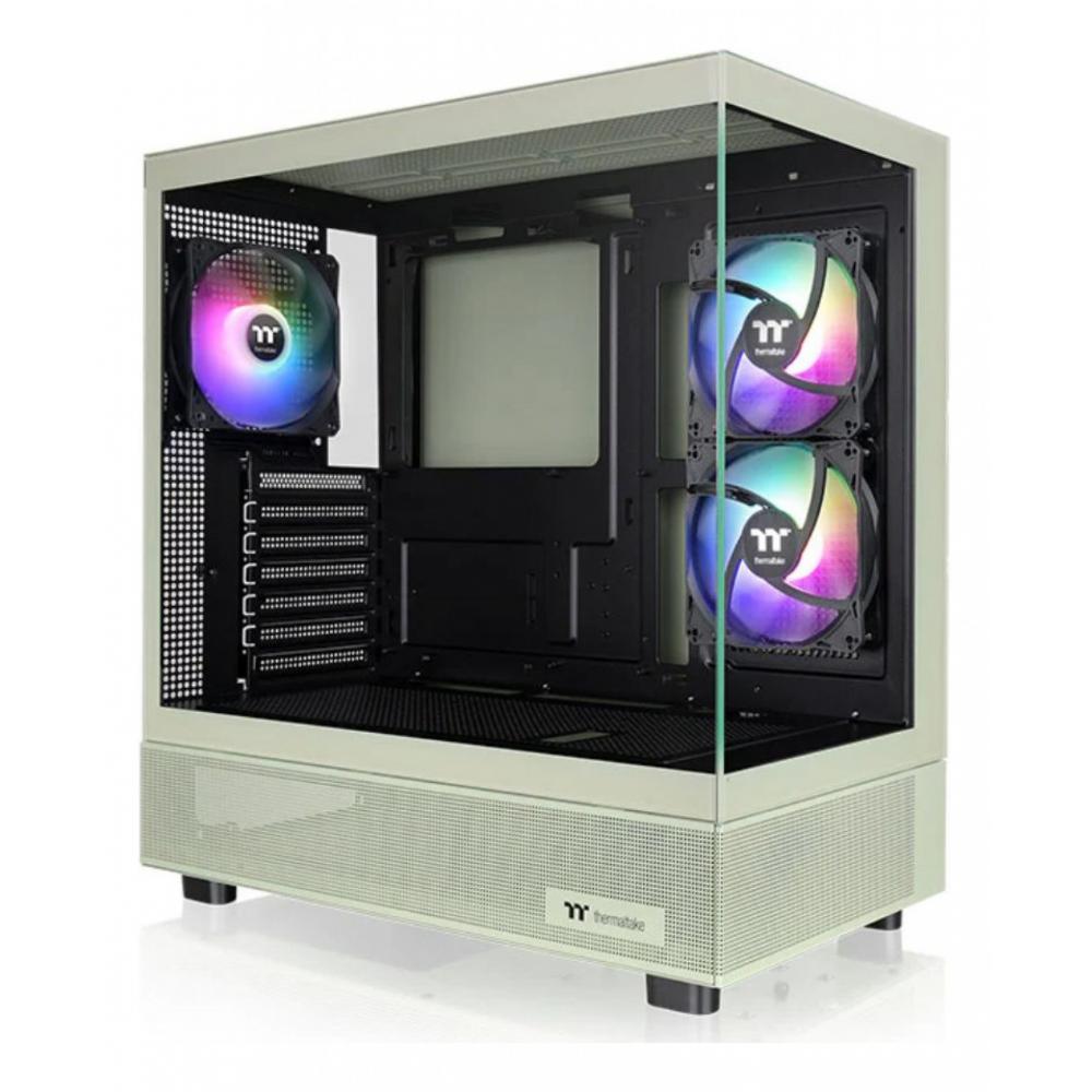 Gabinete thermaltake view 270 plus tg argb matcha green tempered glass
