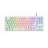 Teclado gamer trust thado TKL white GXT833W