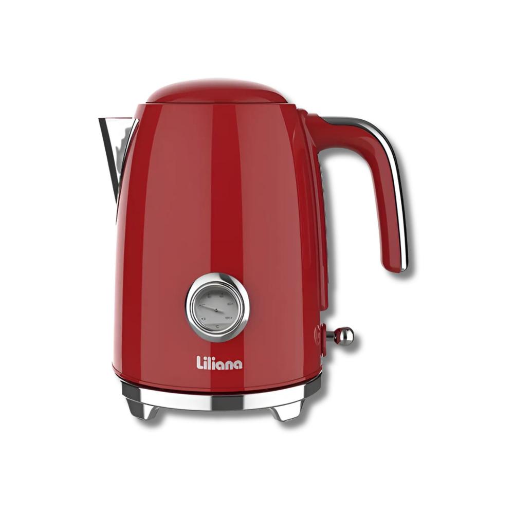 Pava Electrica Liliana AP990R Roja 1.7Lts. con termometro 2000W