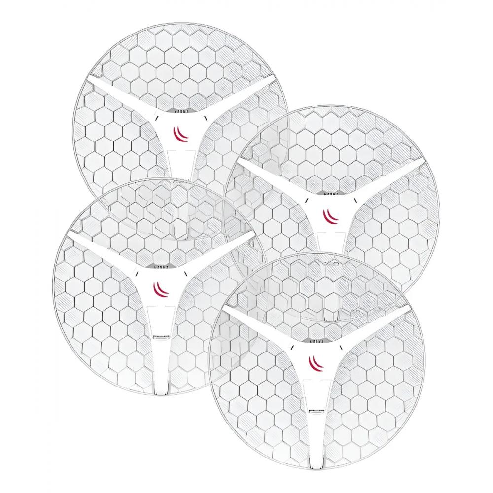 Access Point Mikrotik ap/cpe + antena 5ac 27dbi pack x4 Exterior