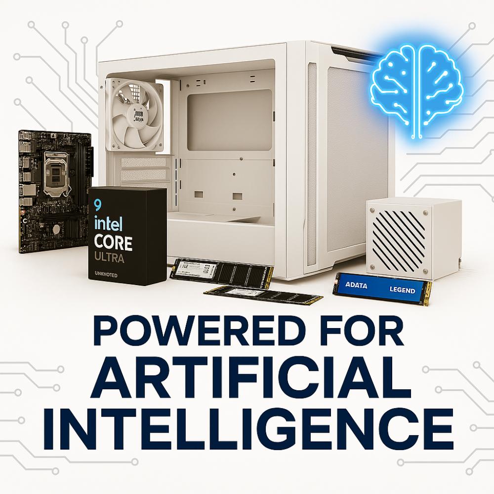 Pc Necxus IA Core Ultra 9 285 32GB DDR5 512Gb PCIe Gigabyte Blanco