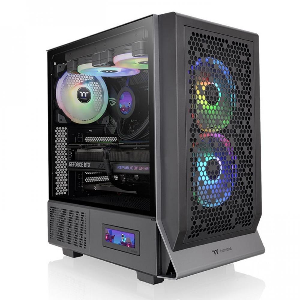 Gabinete Thermaltake Ceres 300 TG ARGB Black Tempered Glass