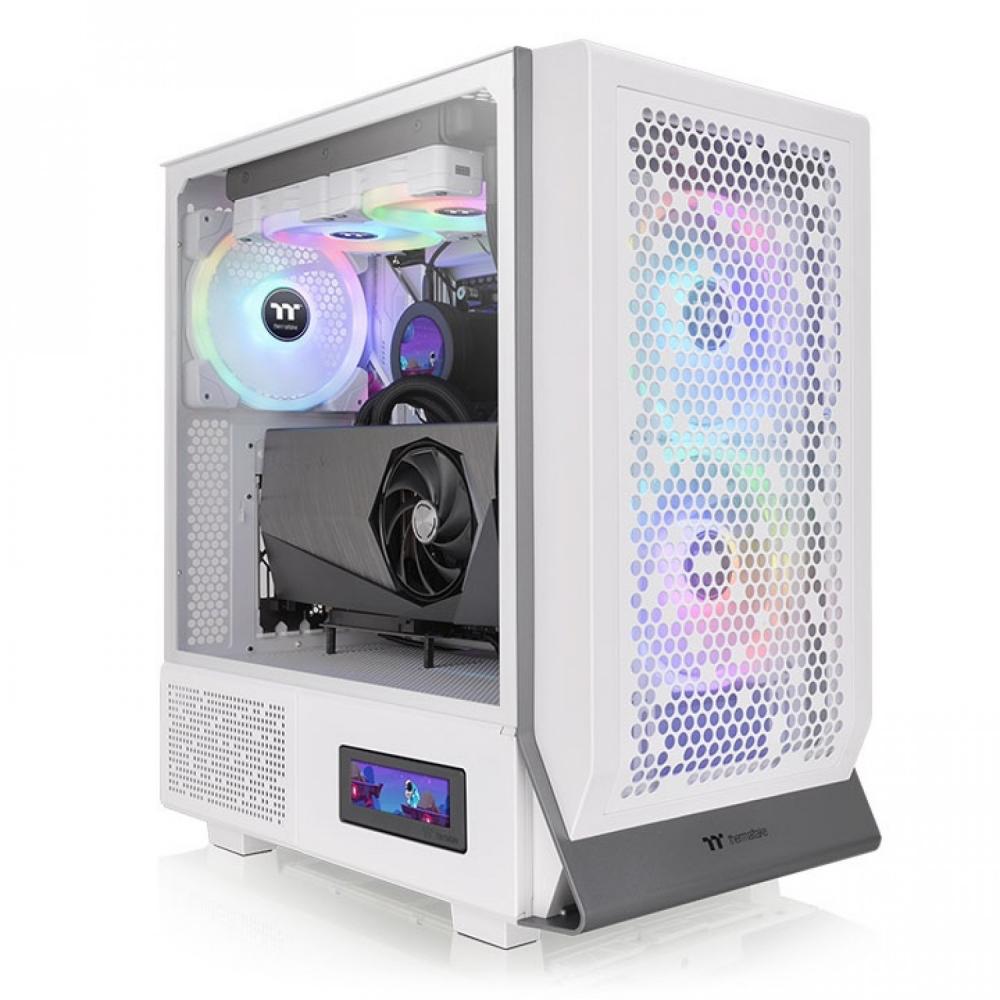 Gabinete Thermaltake Ceres 300 TG ARGB Snow White Tempered Glass