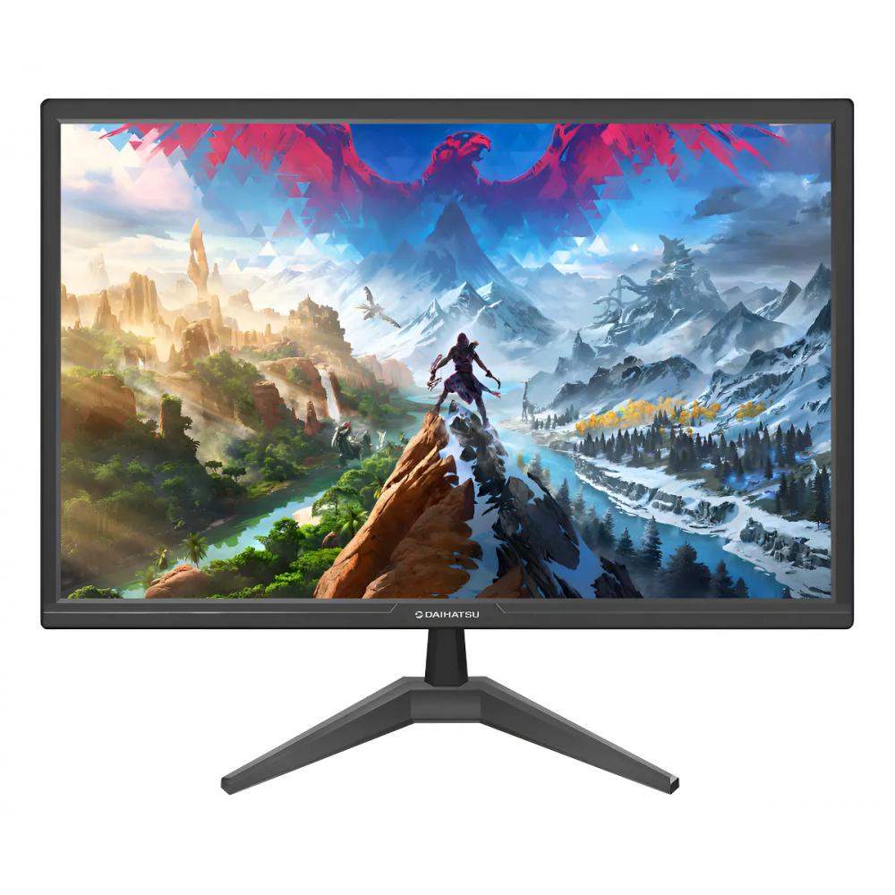 Monitor daihatsu led 22 pulgadas HD 75hz hdmi vga black
