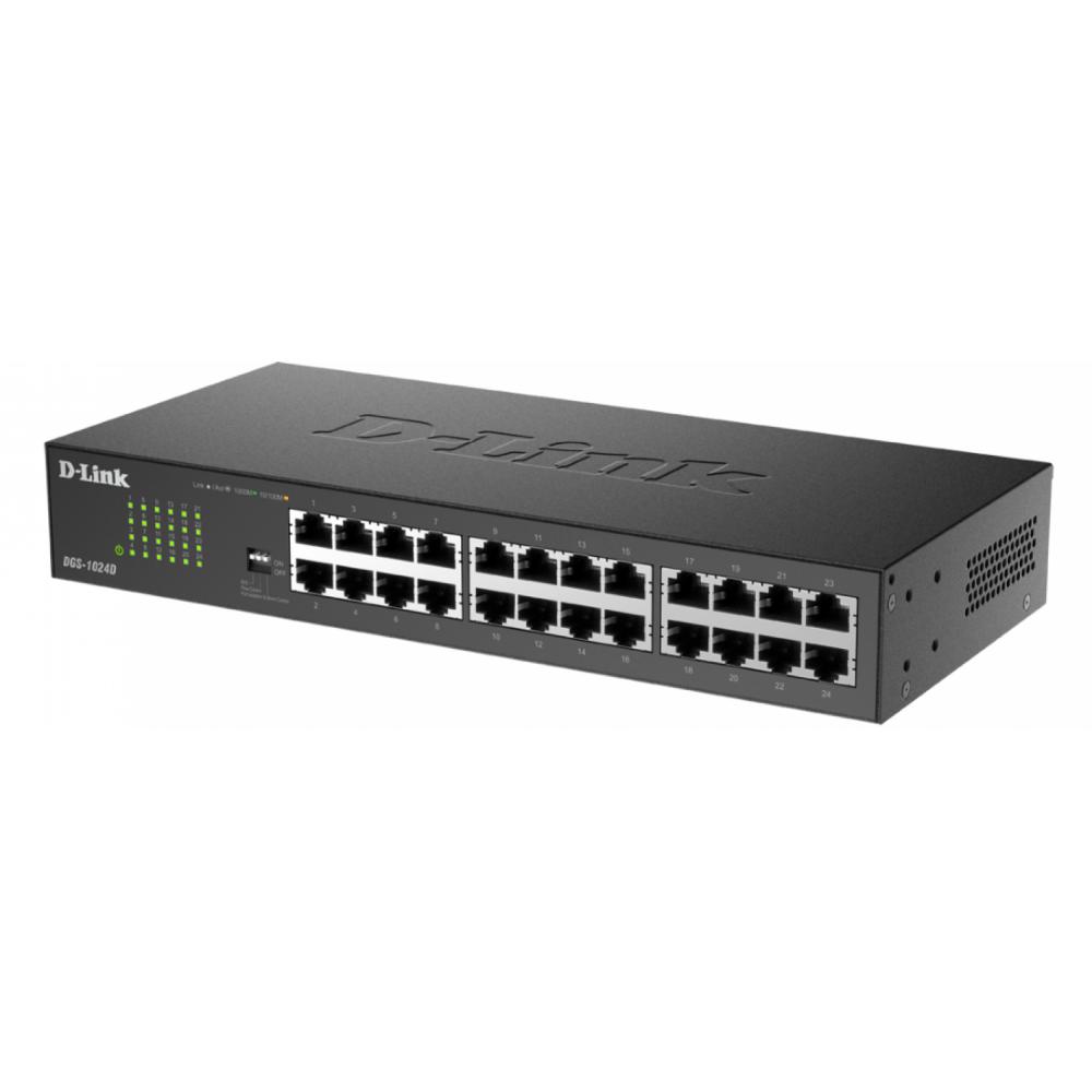 Switch D-link dgs-1024d 24-port 10/100/1000 mbps No Gestionable