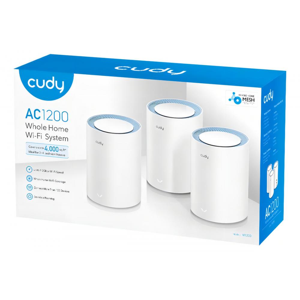 Router Cudy M1200 banda dual 3 pack wifi mesh inalambrico