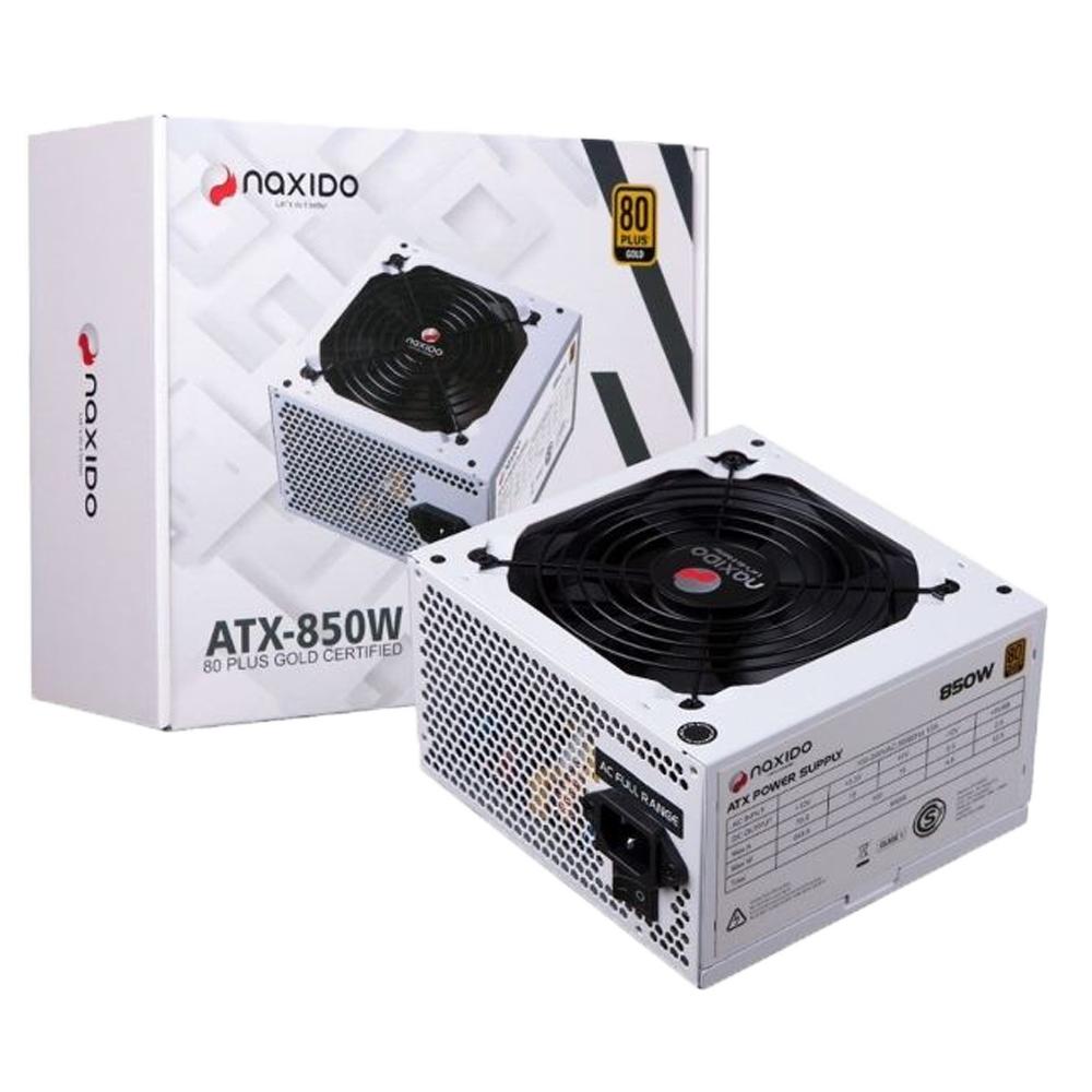 FUENTE Naxido 850W Certificada +80 GOLD (WHITE)